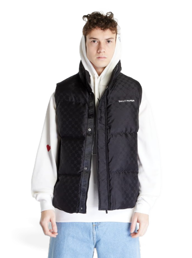 Vest DAILY PAPER Pondo Bodywarmer Monogram Vest Sort | 2311288