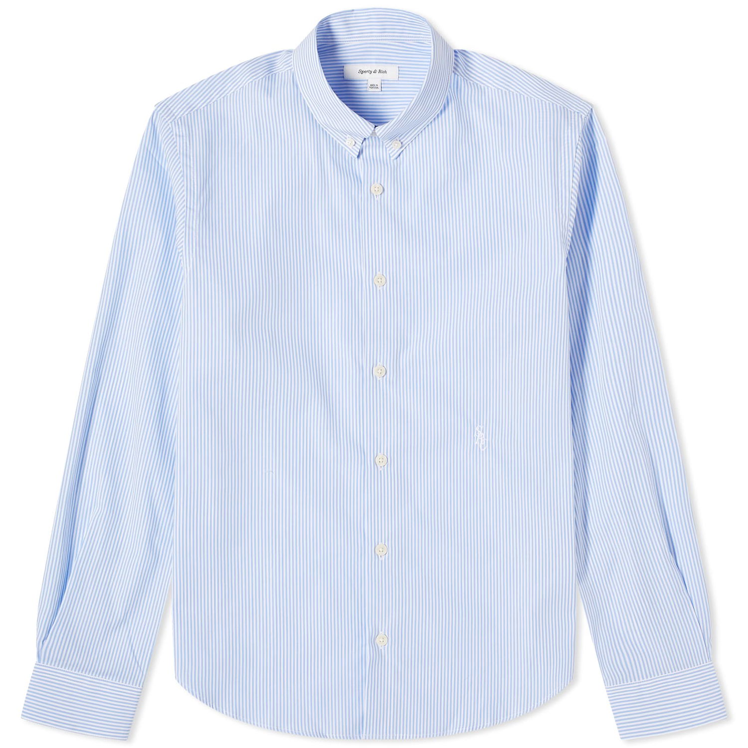 Skjorte Sporty & Rich Button Down Shirt Blå | STAW2315BS, 0