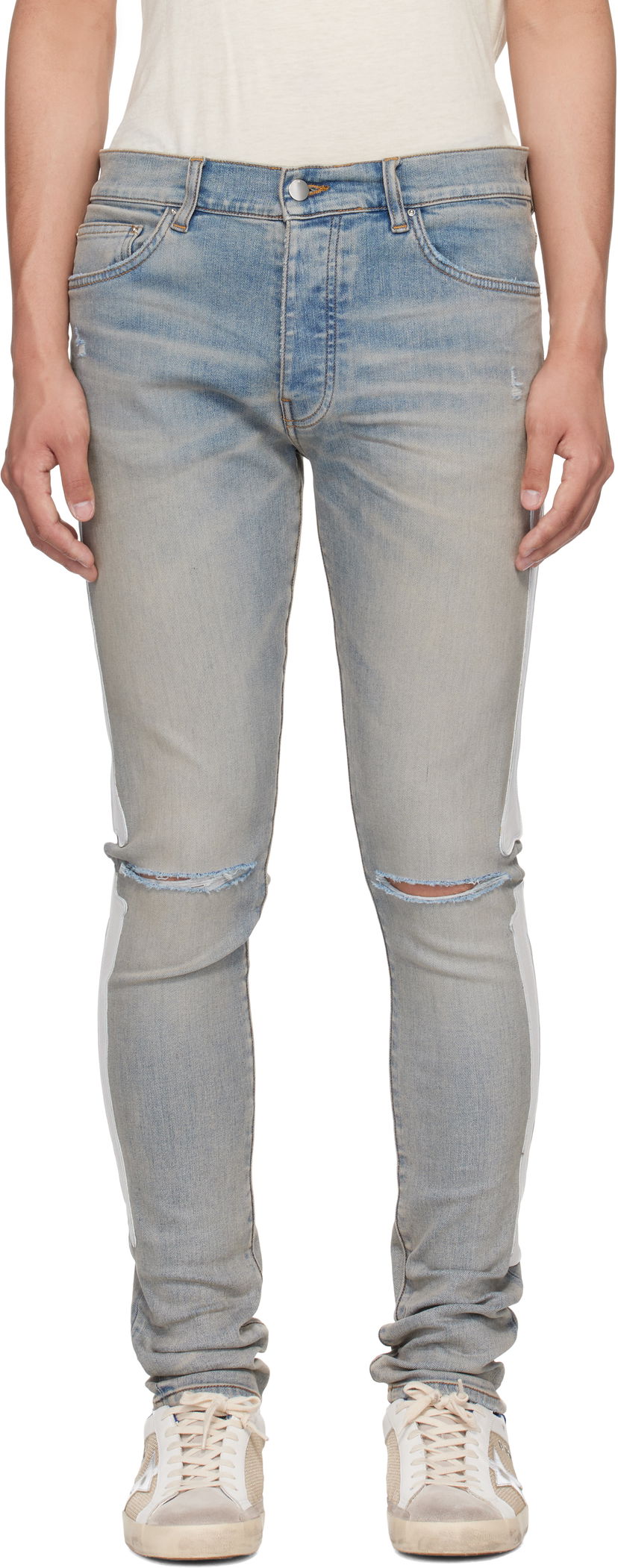 Jeans AMIRI AMIRI Bones Slash Jeans Blå | AMDNSY1157