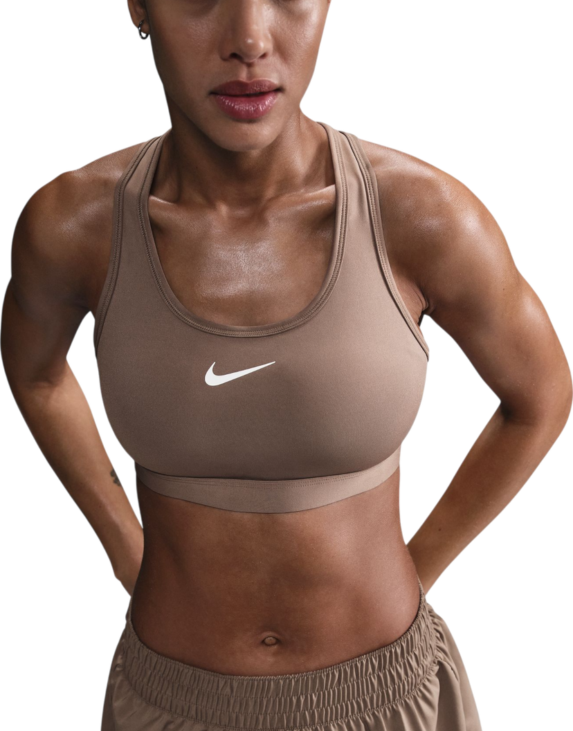 Bh Nike Nike Swoosh Medium Support Bra Brun | dx6821-233
