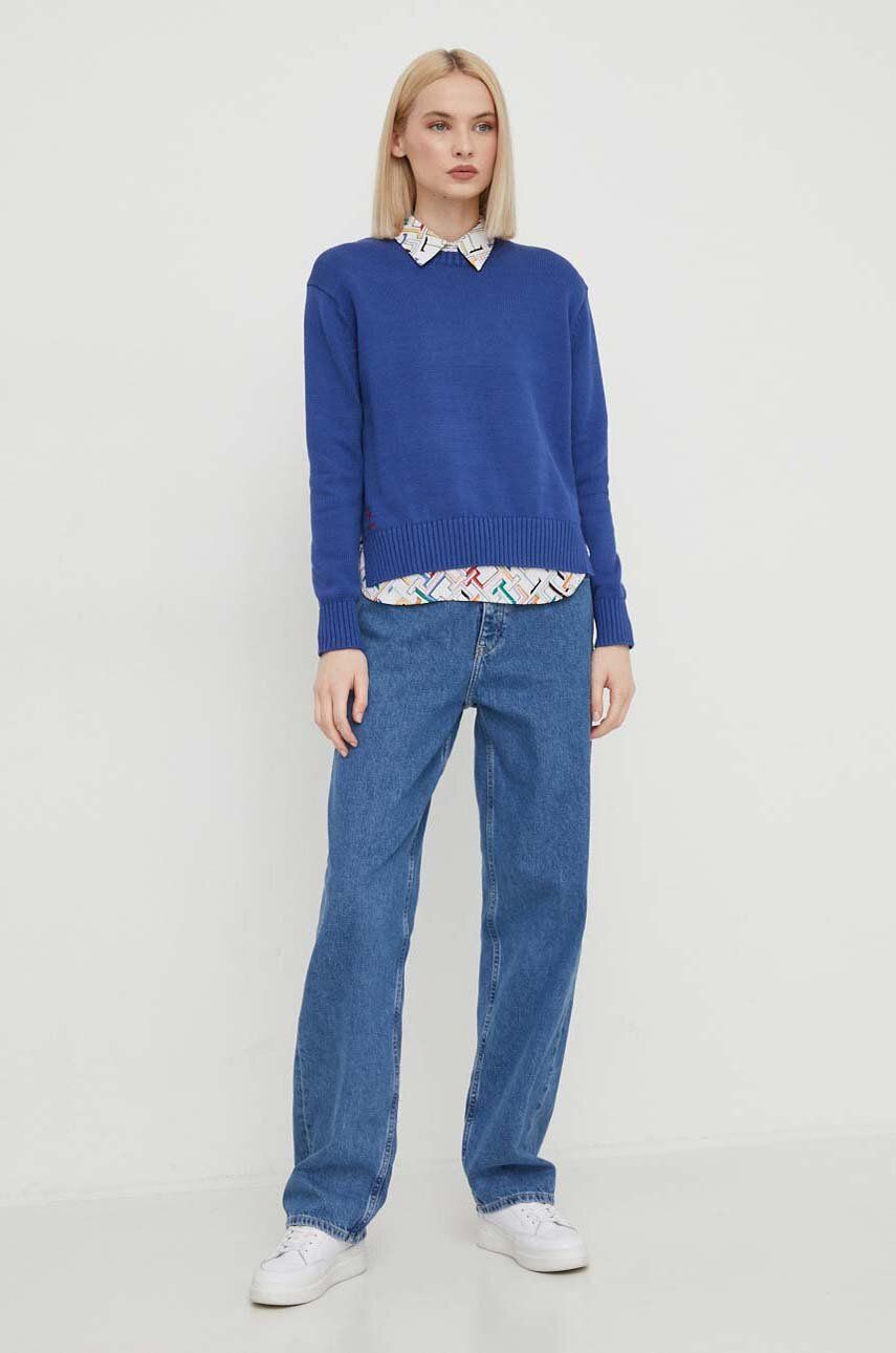 Sweater Polo by Ralph Lauren Lightweight Cotton Crewneck Sweater by Polo Ralph Lauren Blå | 211898583, 1