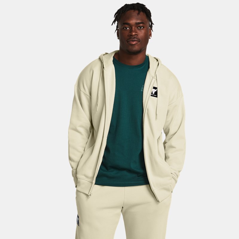 Sweatshirt Under Armour Project Rock Heavyweight aus French Beige | 1383598-273, 0