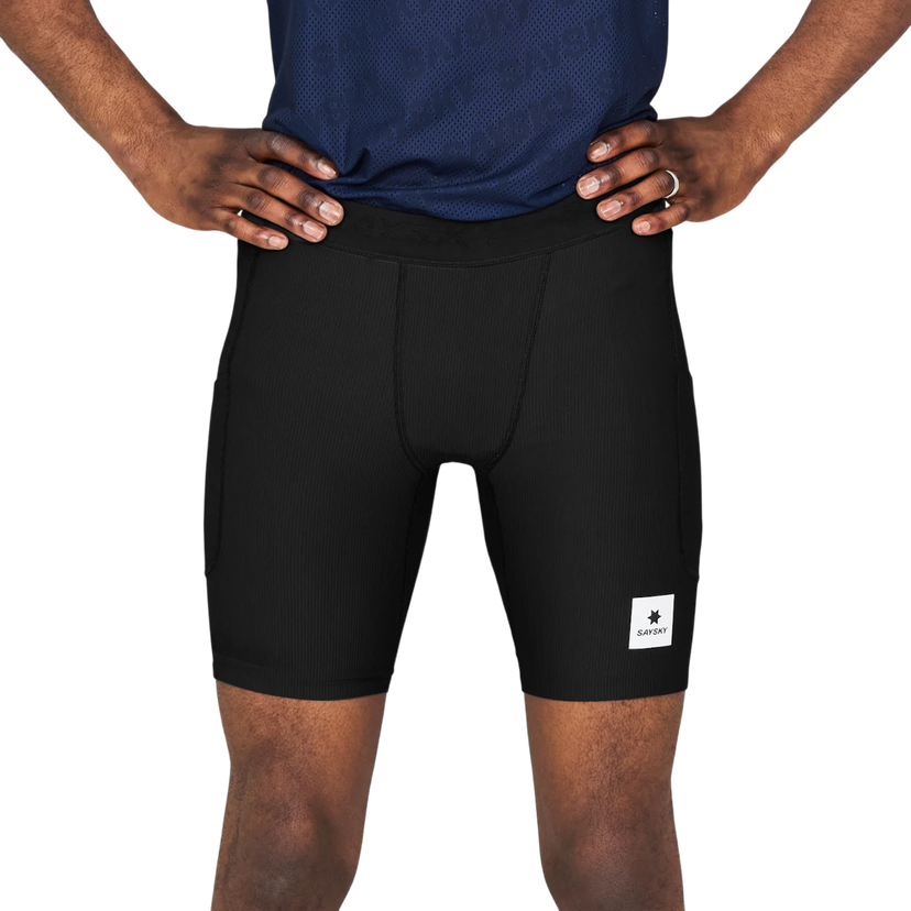 Boksere Saysky Saysky Combat+ Rib 8" Short Tights Sort | nmrst32c901