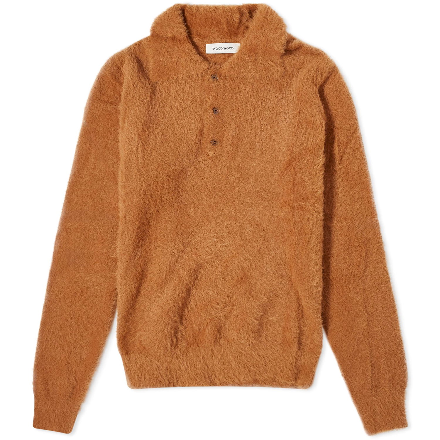 Sweatshirt WOOD WOOD Men's Sebastian Knit Jumper Brown Brun | 12335505-4105-SOR-2000, 0