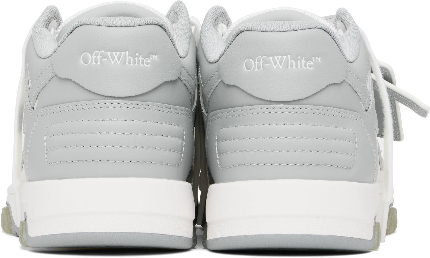 Sneakers og sko Off-White Out Of Office Calf Leather "White Grey" Grå | OMIA189C99-LEA007-0109, 1