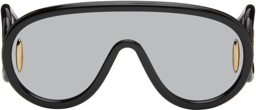 Solbriller Loewe Wave Mask Sunglasses Sort | LW40108I 192337136399