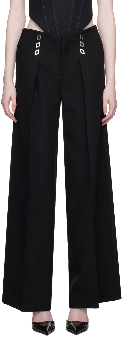 Bukser Dion Lee Diamond Stud Trousers Sort | C2160F23