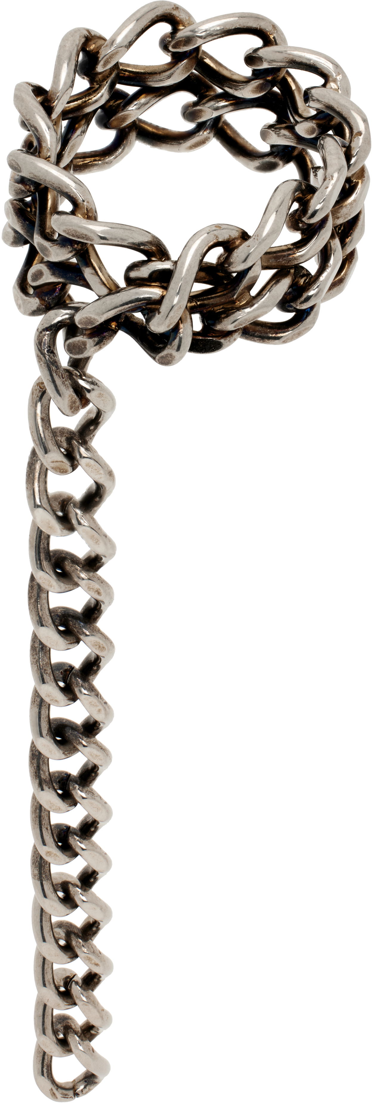 Ring Dries Van Noten Dries Van Noten Curb Chain Ring Metalisk | 251-028216-061, 0