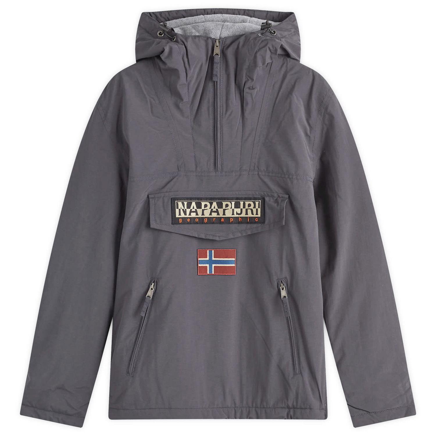 Vindjakke Napapijri Rainforest Pullover Jacket Grey Grå | NP0A4GMDH981, 0