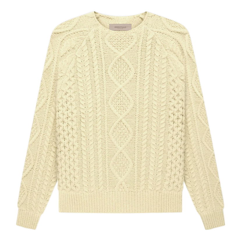 Sweater Fear of God Fear of God Essentials Knit Sweater Beige | FOG-FW22-403