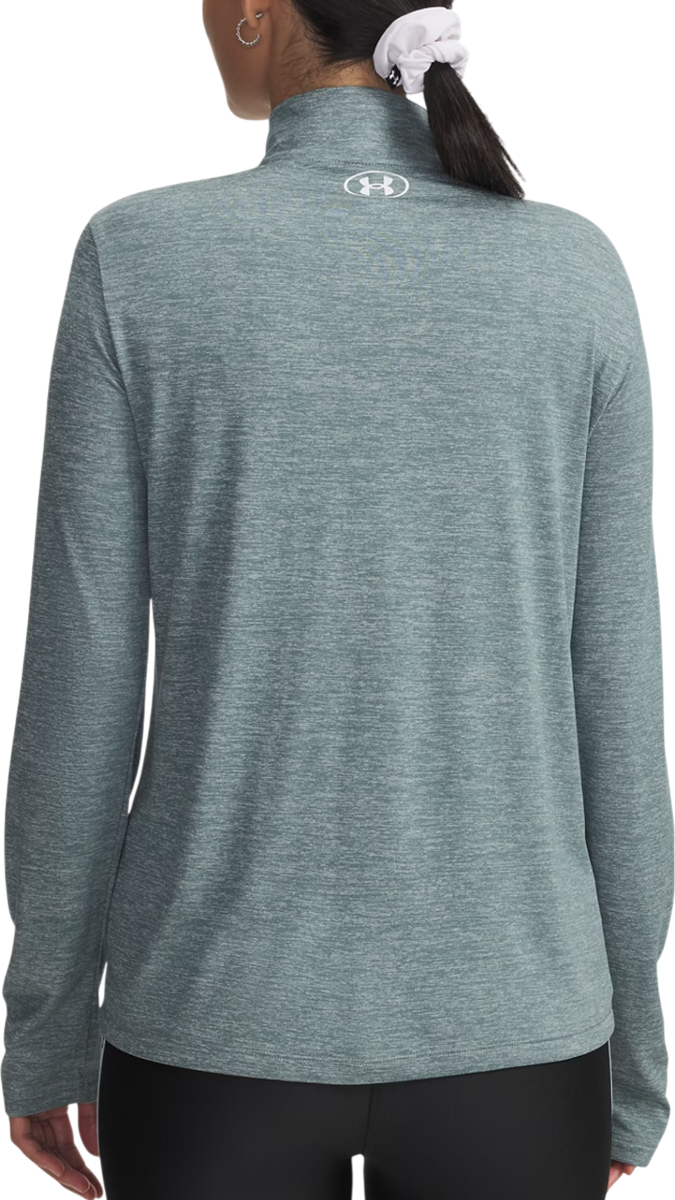 Sweatshirt Under Armour Tech Long Sleeve Quarter Zip Top Twist Turkis | 1384225-587, 1