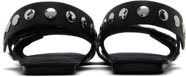 Smykker Khaite Khaite Boden Studded Leather Sandals Sort | F3086-930, 1