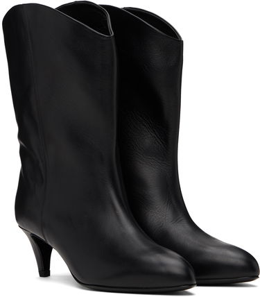 Tøj BY FAR BY FAR Osage Leather Ankle Boots Sort | MWFBO067CL013BK001PL, 3