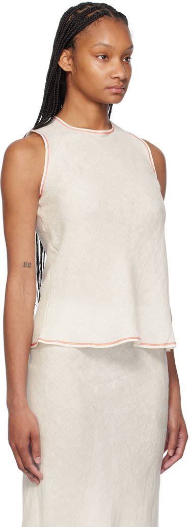 Tanktop Baserange Sleeveless Top Beige | TODY-SL-SU24, 1