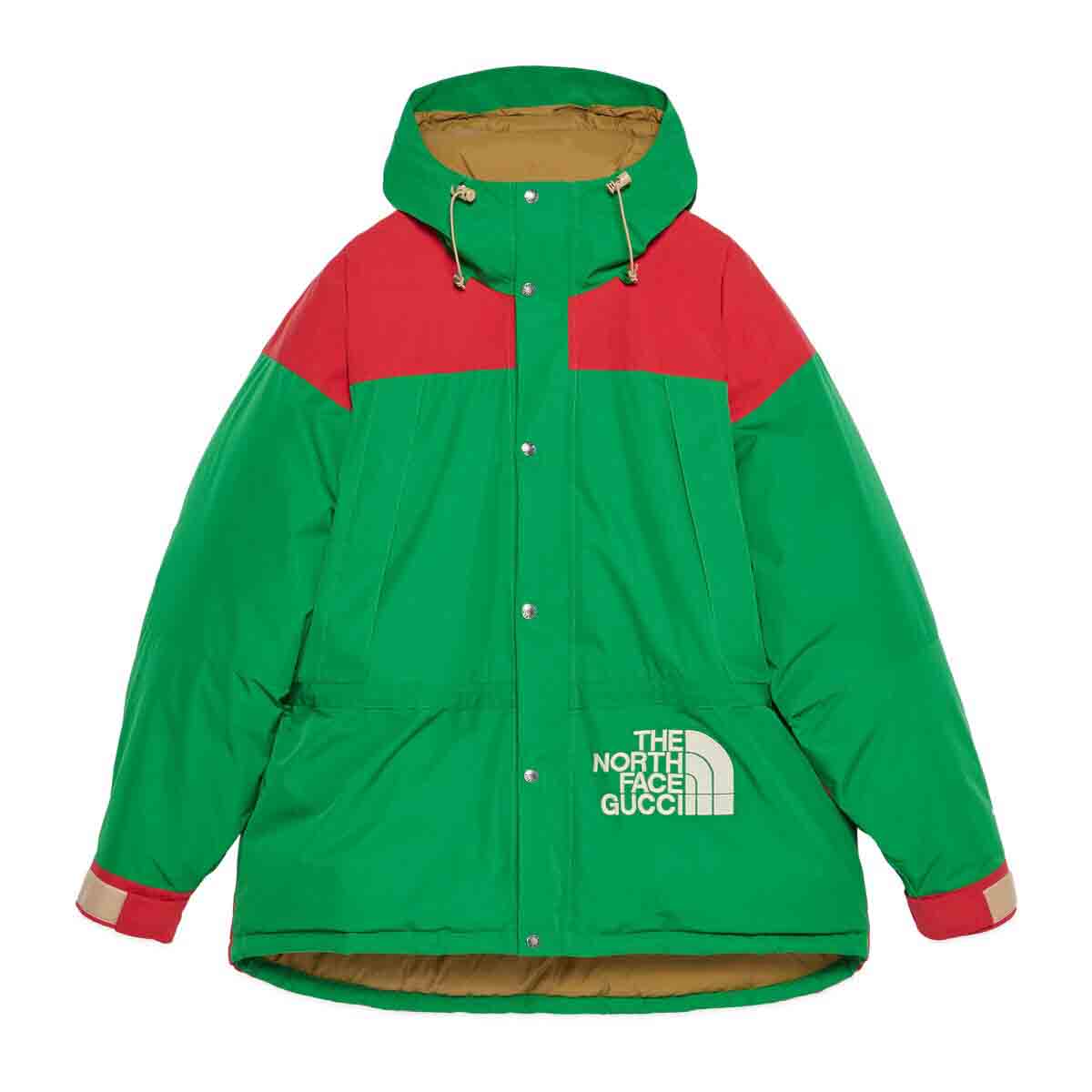 Jakke Gucci The North Face x Down Jacket Grøn | 663758 XLX45 3474, 0