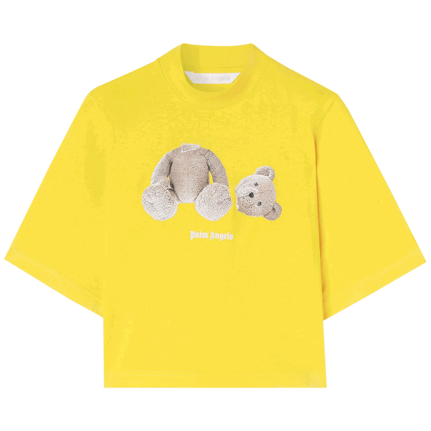 T-shirt Palm Angels Bear Printed Fitted T-Shirt Gul | PWAA020F22JER0051660, 0