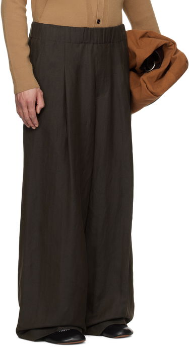 Bukser Dries Van Noten Dries Van Noten Drawstring Wide-Leg Trousers Brun | 251-020907-1304, 1