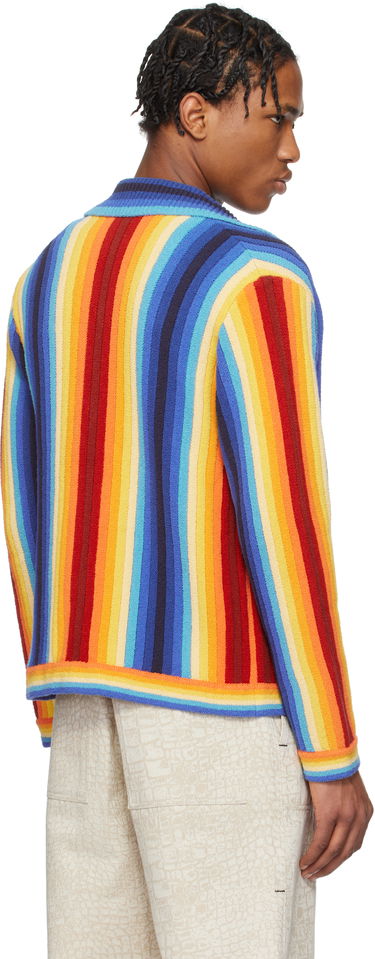 Sweater Casablanca Casablanca Gradient Stripe Towelling Cardigan Flerfarvet | MS25-KW-910-01, 2