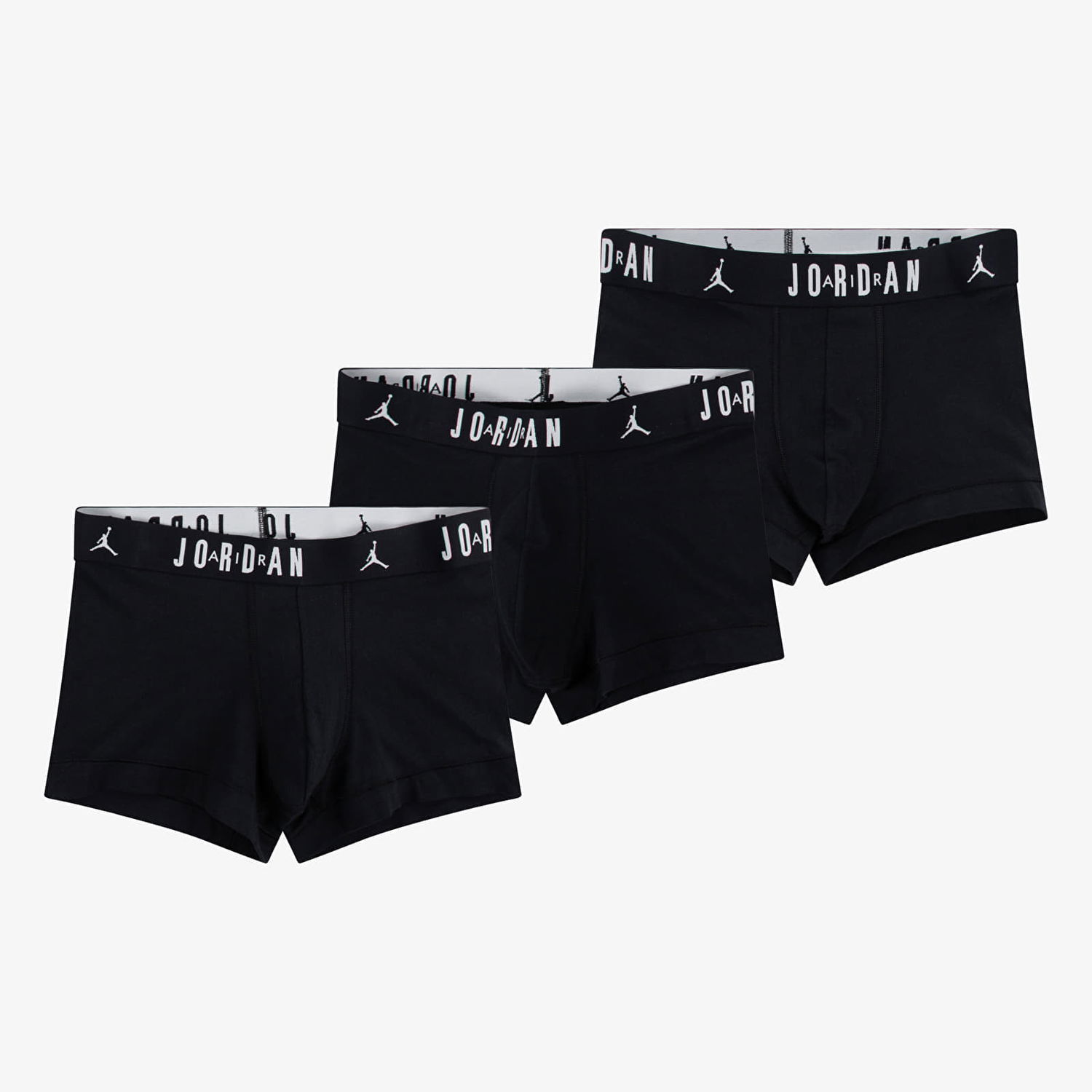 Undertøj og sokker Jordan Jordan Mens Flight Cotton 3-Pack Trunk Black M Sort | JM0693-023, 0