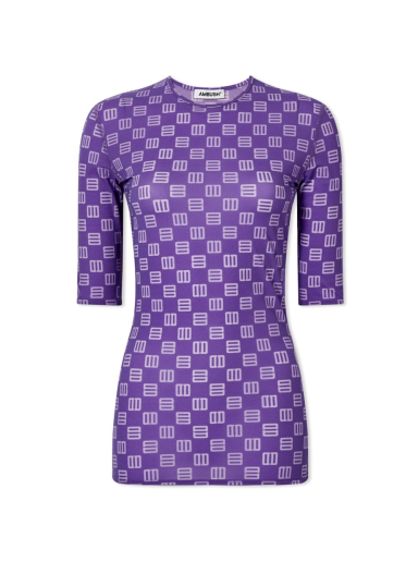 T-shirt Ambush Monogram Fitted Tee Lilla | BWAA024S22JER0013536