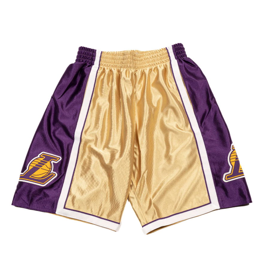 Shorts Mitchell & Ness Los Angeles Lakers 75th Gold Swingman Shorts Metalisk | SMSH4399-LAL09PPPGOLD, 0