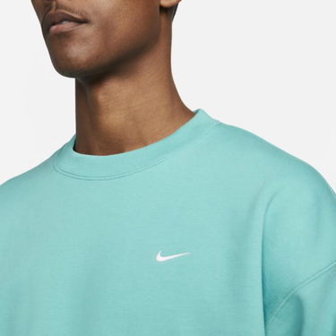 Sweatshirt Nike Solo Swoosh Fleece Crew Washed Turkis | CV0554-393, 6