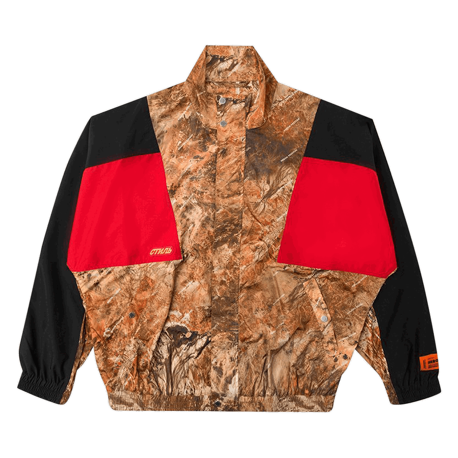 Jakke HERON PRESTON Camouflage Track Jacket Rød | HMEA026S197410138888, 0