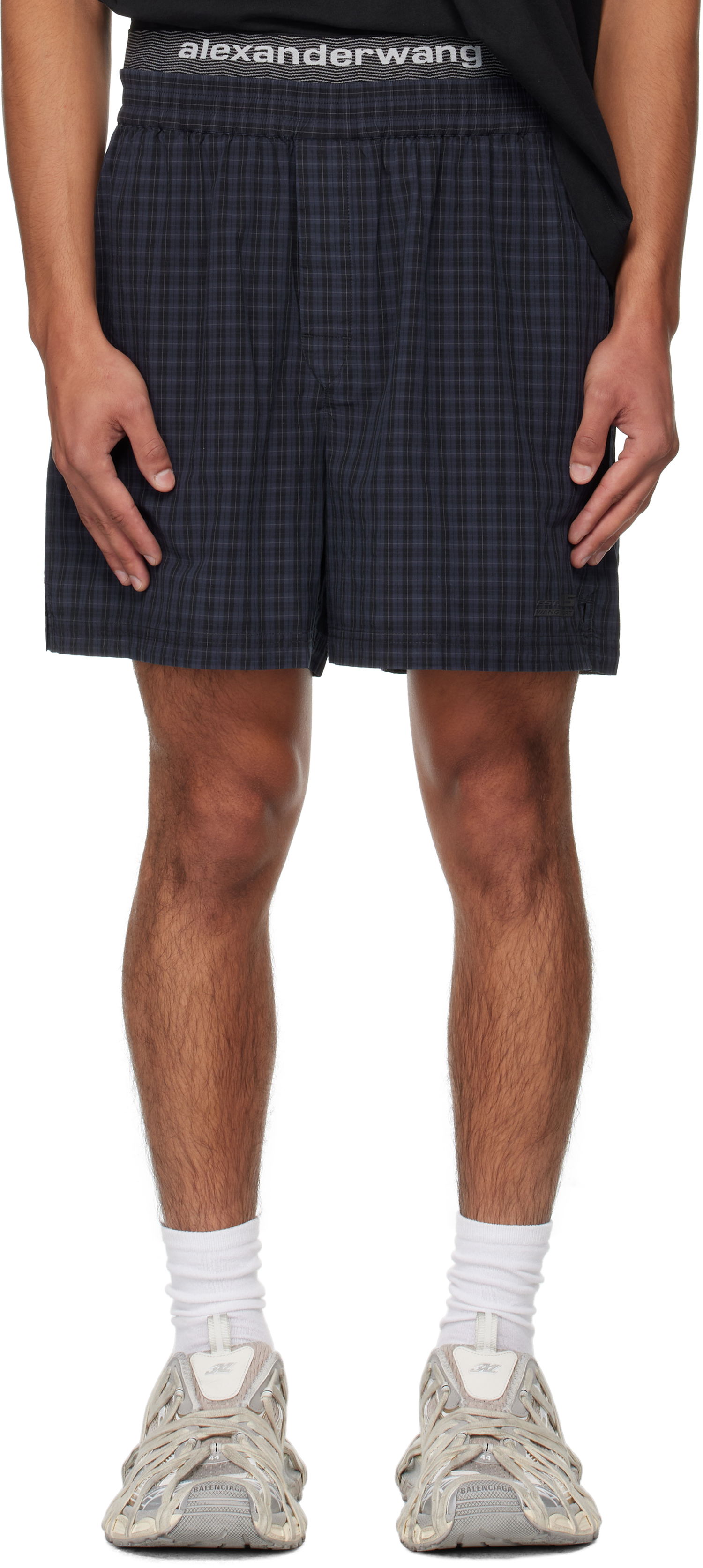 Shorts Alexander Wang Alexander Wang Graphic Shorts Mørkeblå | 6WC3254099, 0