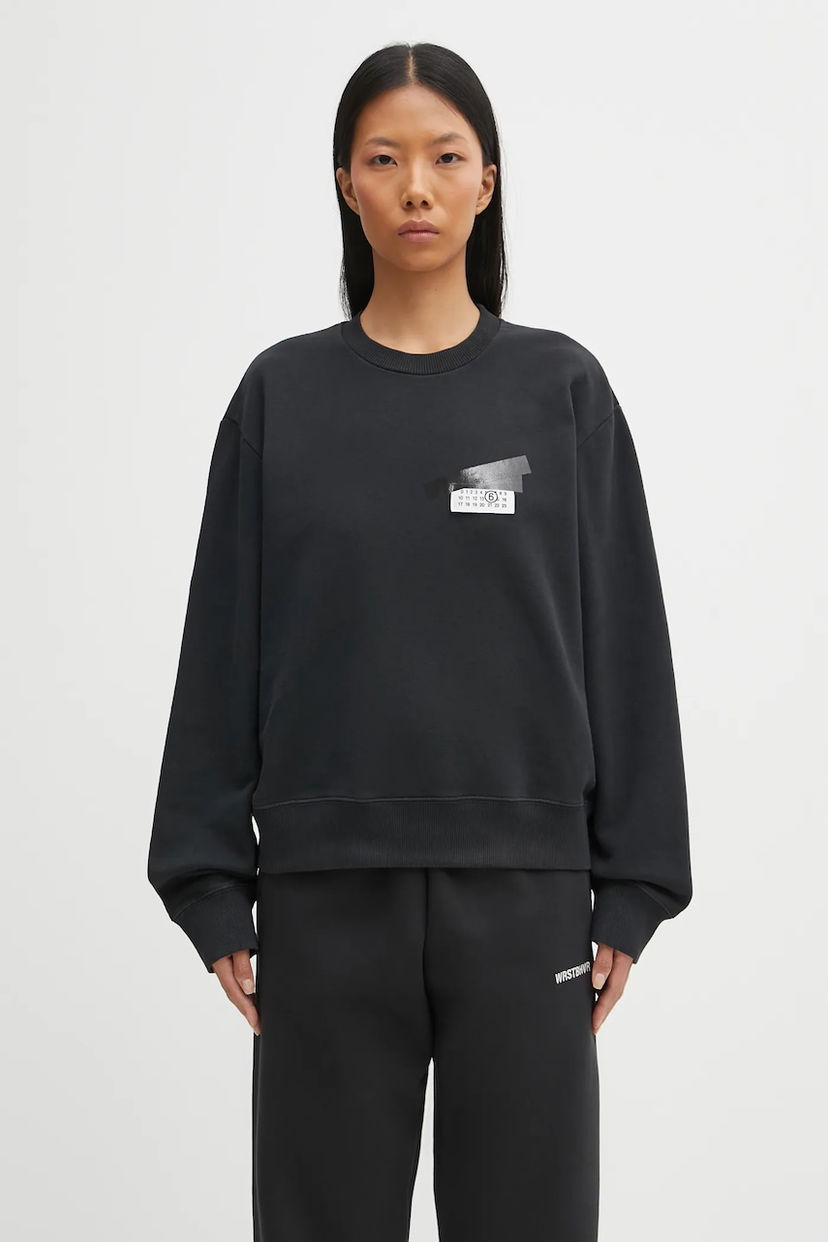 Sweatshirt Maison Margiela Printed Cotton Sweatshirt Sort | S62GU0143.M25024.899