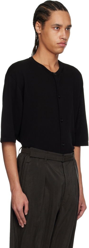 Sweater LEMAIRE Lemaire Short Sleeve Cardigan Sort | TO1371 LK1041, 4