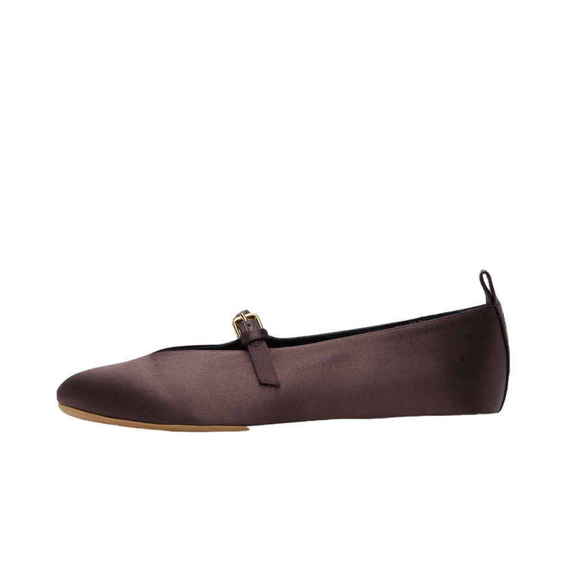 Sneakers og sko JW Anderson Satin Ballerina Flats Brun | ANW43033B 20111