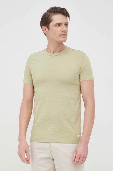 T-shirt Polo by Ralph Lauren Crew Base Layer Tee - 3 Pack Grøn | 714830304013, 3
