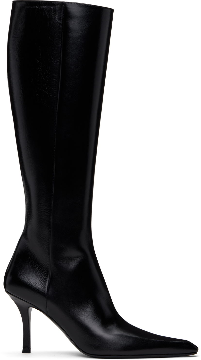 Frakker Alexander Wang Alexander Wang Vivica 85mm Knee-High Boots Sort | 30125B040