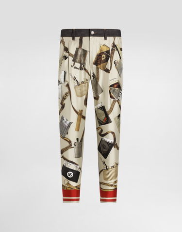 Jeans Dolce & Gabbana Dolce & Gabbana Loose Fit Jeans with Lighter Print Beige | GYK0ADG8MD8S9001, 0