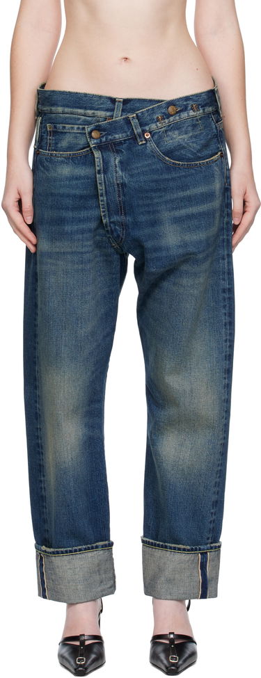 Jeans R13 R13 Cuffed Crossover Jeans Blå | R13WD193-D341A, 0