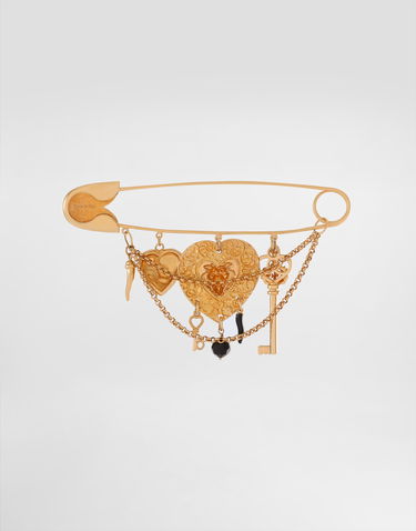 Stift Dolce & Gabbana Dolce & Gabbana Devotion Safety Pin Brooch Metalisk | BI3358A65708J901, 2