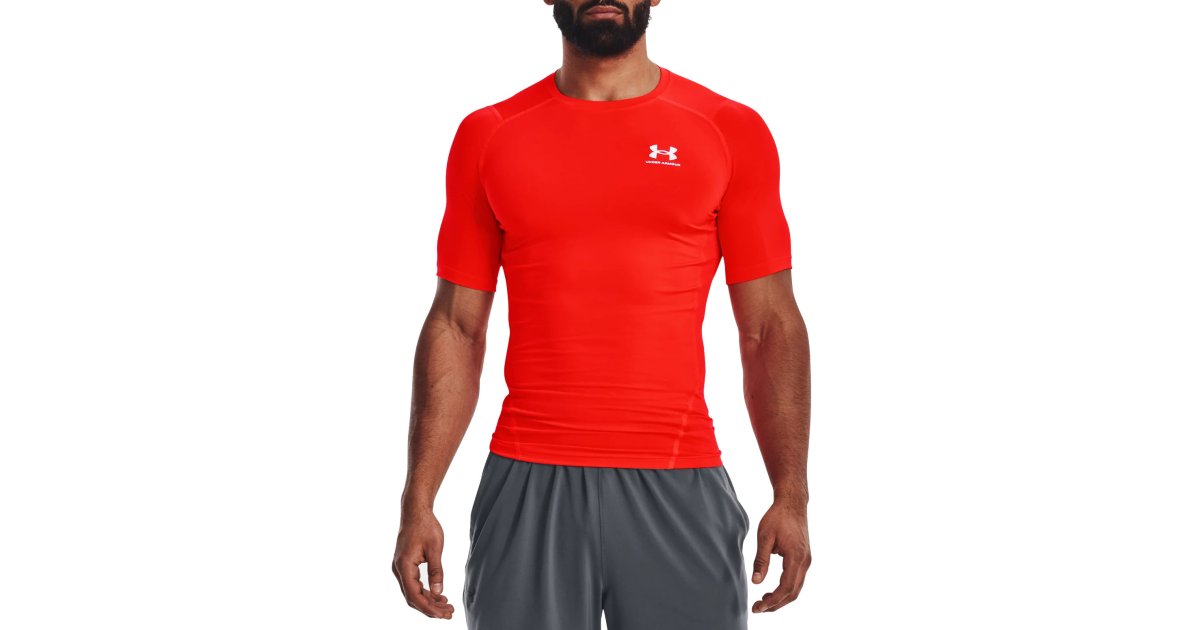 T-shirt Under Armour HG Armour Comp Tee Rød | 1361518-810, 1