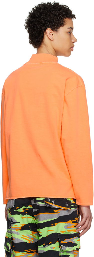 T-shirt ERL 'Sun' Long Sleeve T-Shirt Orange | ERL06T013, 2