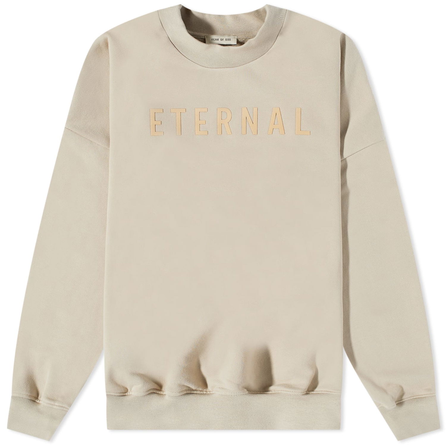 Sweater Fear of God Eternal Fleece Crewneck Beige | FGE50-003AFLC-252, 0