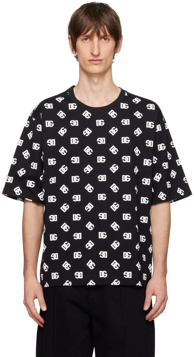 T-shirt Dolce & Gabbana Printed T-Shirt Sort | G8PB8TG7L5E, 0