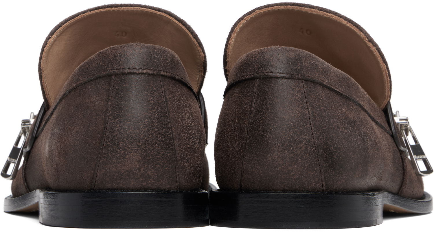 Sneakers og sko JW Anderson Suede Zipper Biker Loafers Brun | MC0002-LA0319, 1