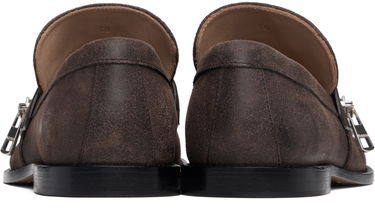 Sneakers og sko JW Anderson Suede Zipper Biker Loafers Brun | MC0002-LA0319, 1