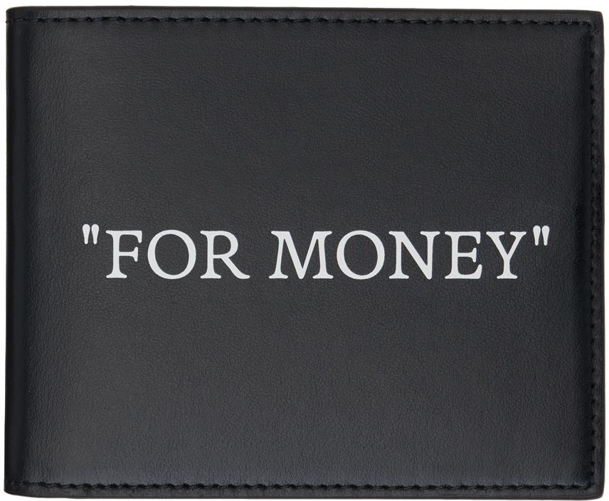 Tegnebog Off-White Black Quote Bifold Wallet Sort | OMNC074C99LEA0011001, 0