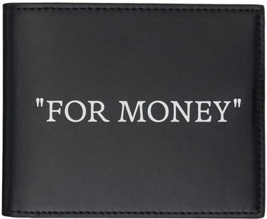 Tegnebog Off-White Black Quote Bifold Wallet Sort | OMNC074C99LEA0011001, 0