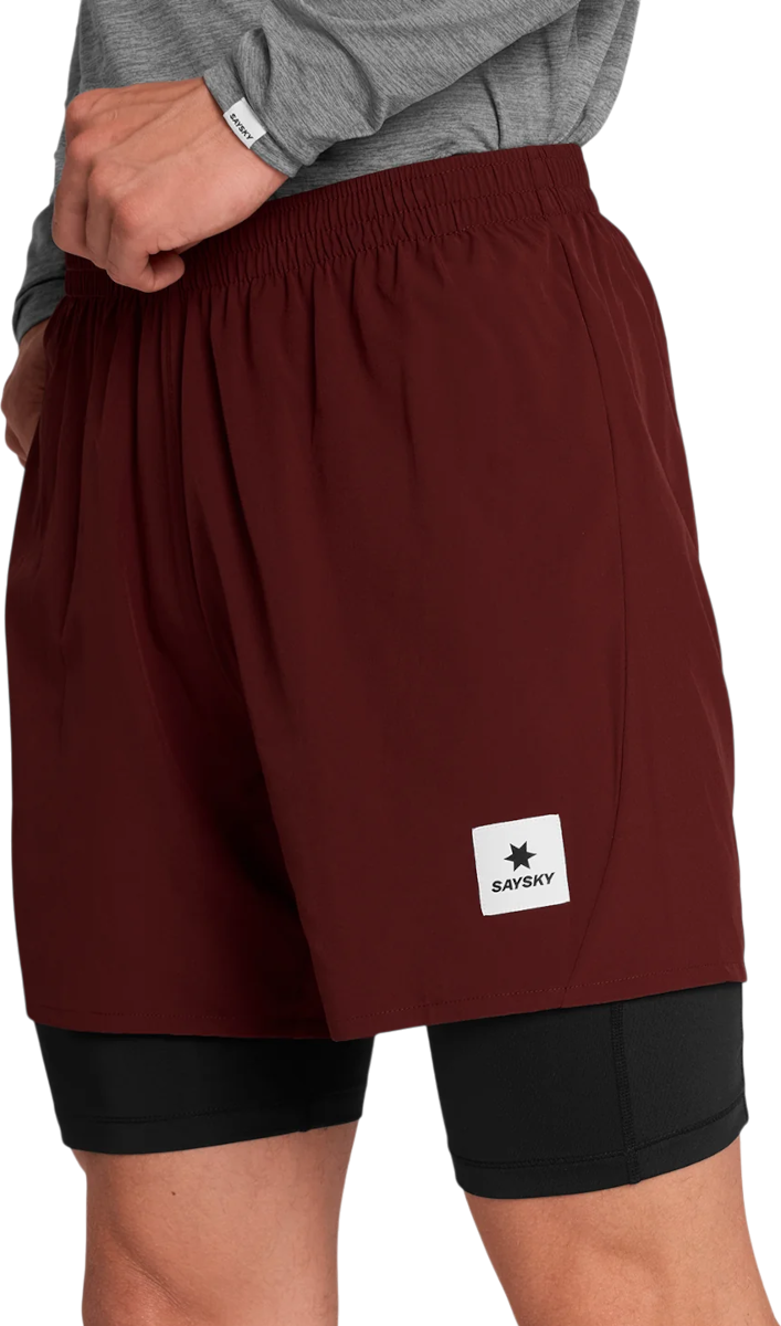 Shorts Saysky Saysky Pace 2 in 1 5" Shorts Bourgogne | omrsh20c509-omrsh20c509, 0