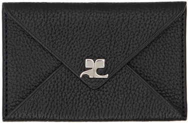 Tegnebog Courrèges Grained Leather Card Holder Brun | 124GPM011CV0016, 4