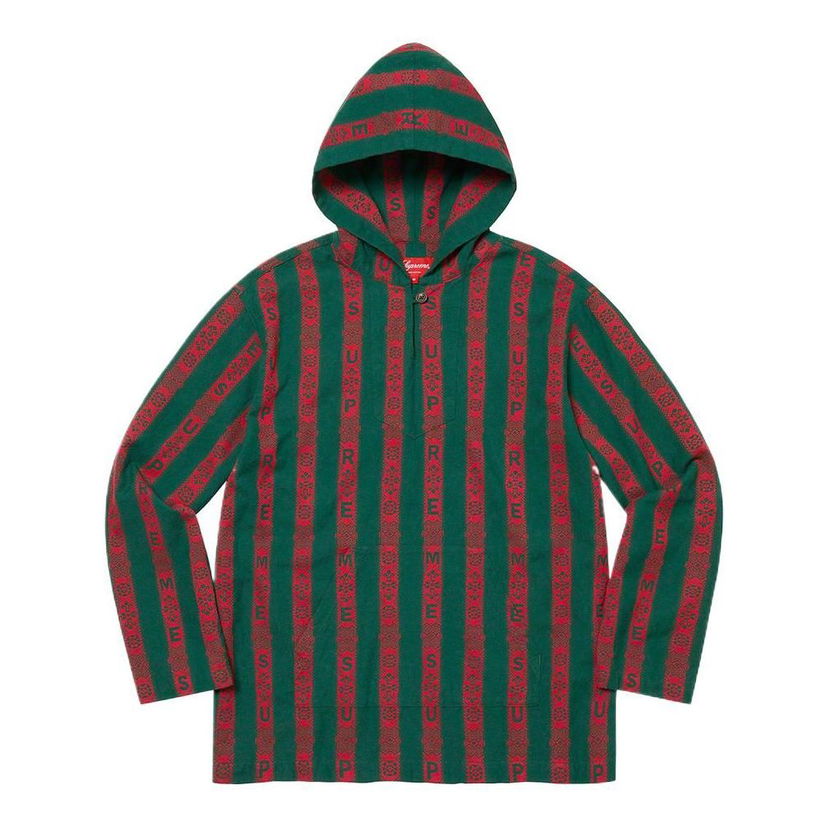 Skjorte Supreme Supreme Baja Hooded Shirt Grøn | SUP-SS22-122