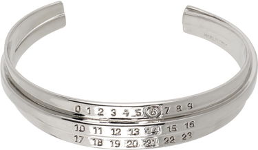 Armbånd Maison Margiela MM6 Maison Margiela Triple Logo Cuff Bracelet Metalisk | SM6UY0095 P6627, 0