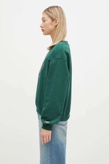 Sweatshirt New Balance Varsity Oversized Crewneck Sweatshirt Grøn | WT43553-NWG, 1
