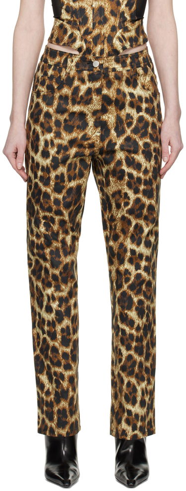 Jeans Miaou Miaou Junior Leopard Print Trousers Brun | 1010SCNIK, 0